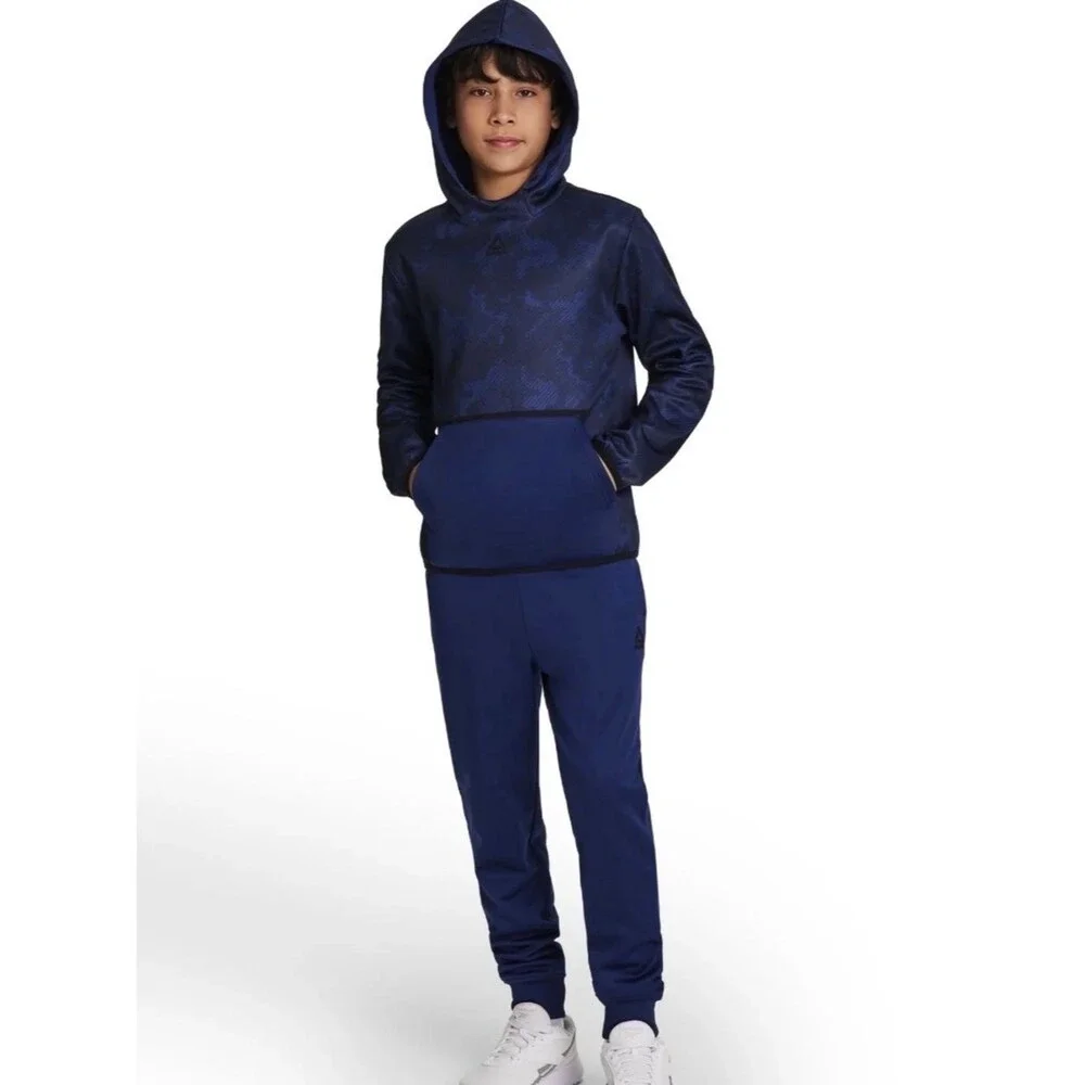 Reebok Blue Camo Pullover Hoodie